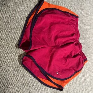Nike Women's Pink and Orange Running Shorts